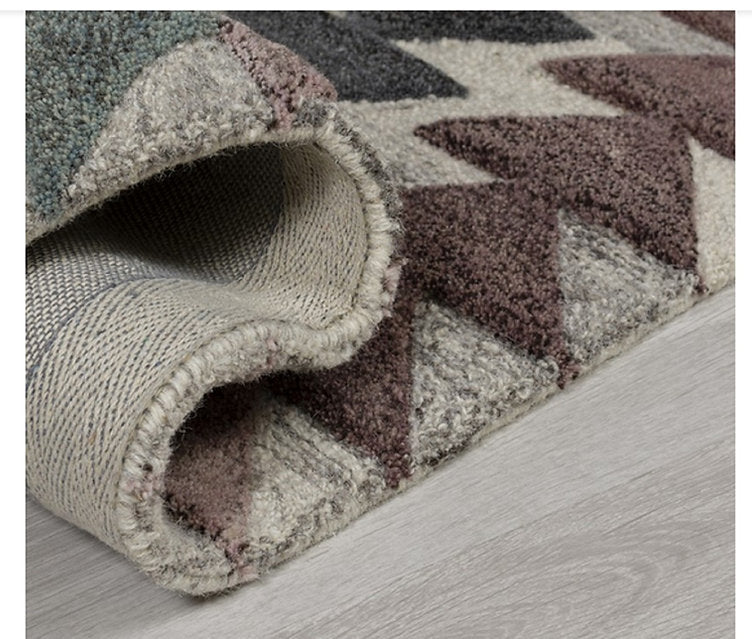 Tapis de salon pure laine tufté main KIVUN - Novatrend 