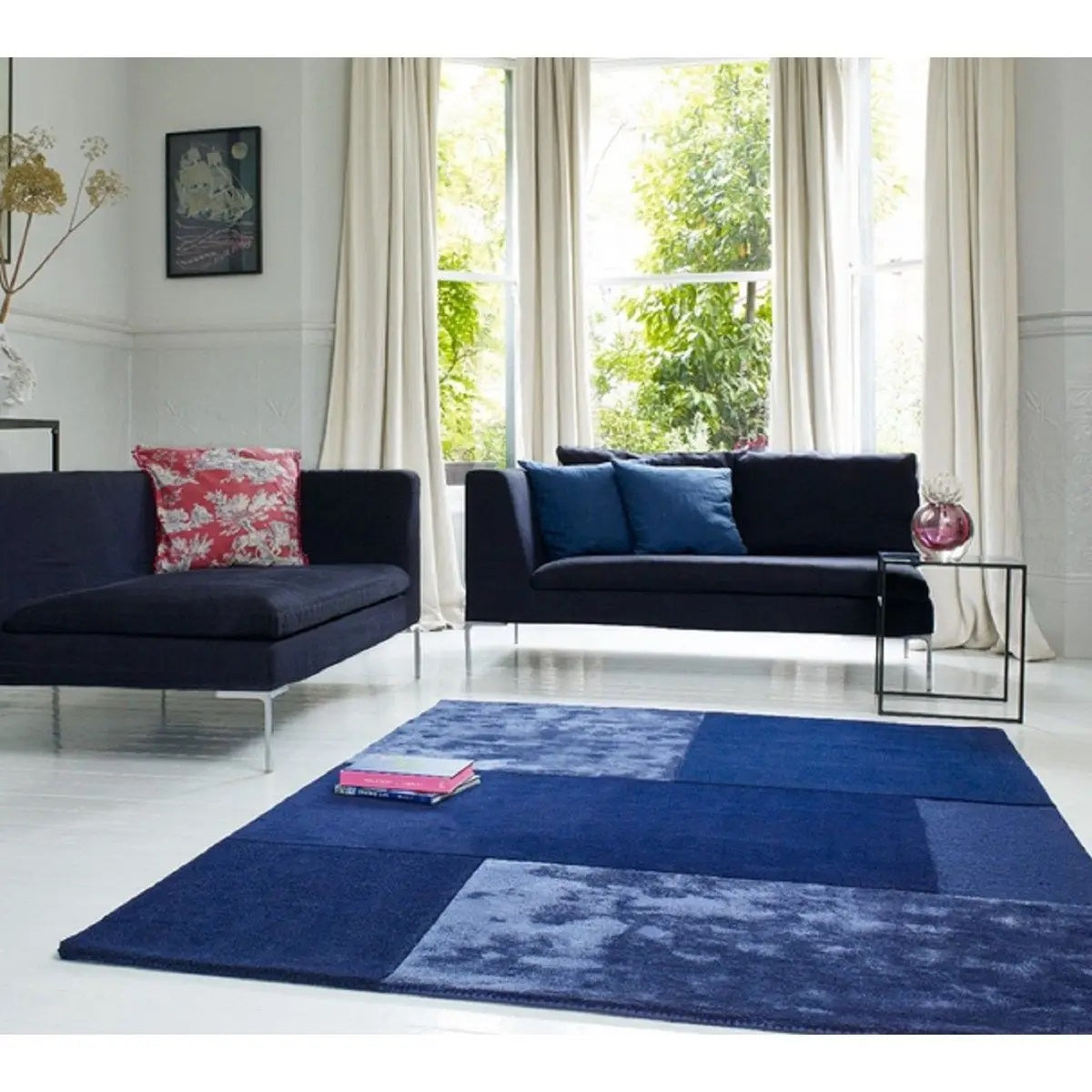 Tapis de salon moderne tufté main SLATE - Novatrend 