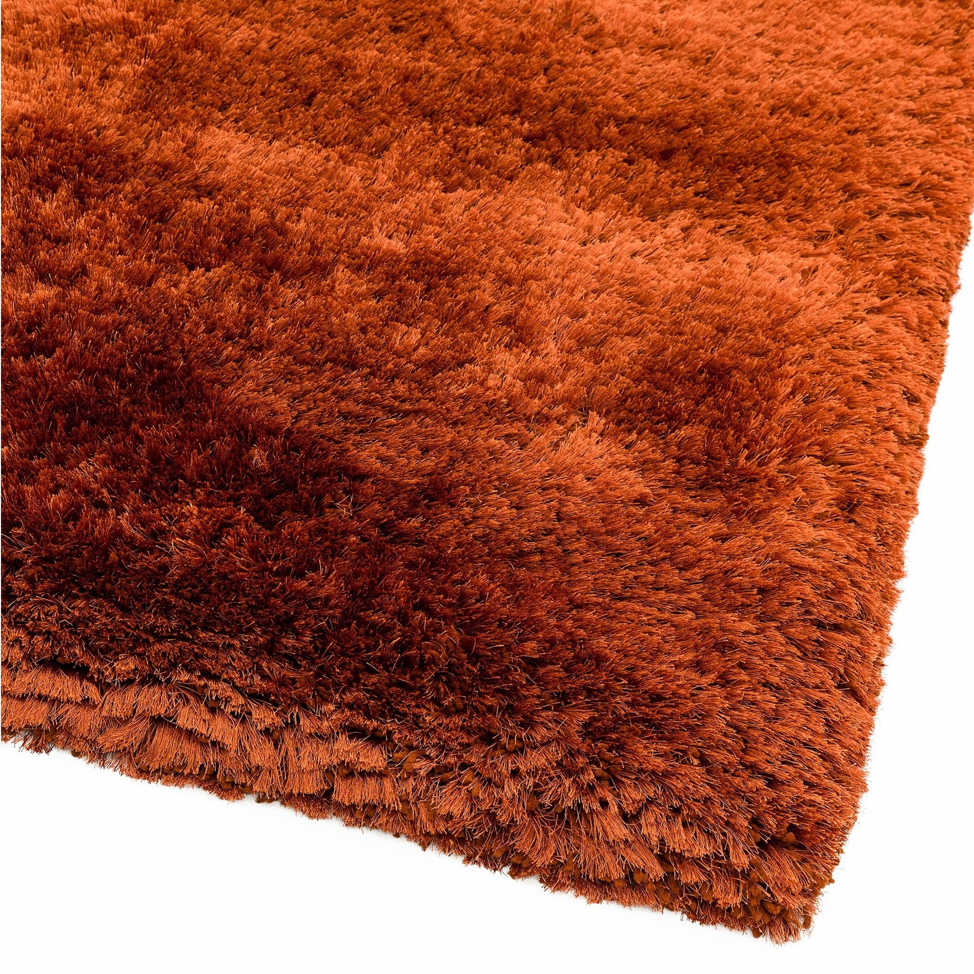 Tapis salon confort shaggy SPLASH Orange - Novatrend 