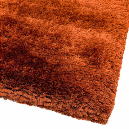 Tapis salon confort shaggy SPLASH Orange - Novatrend 
