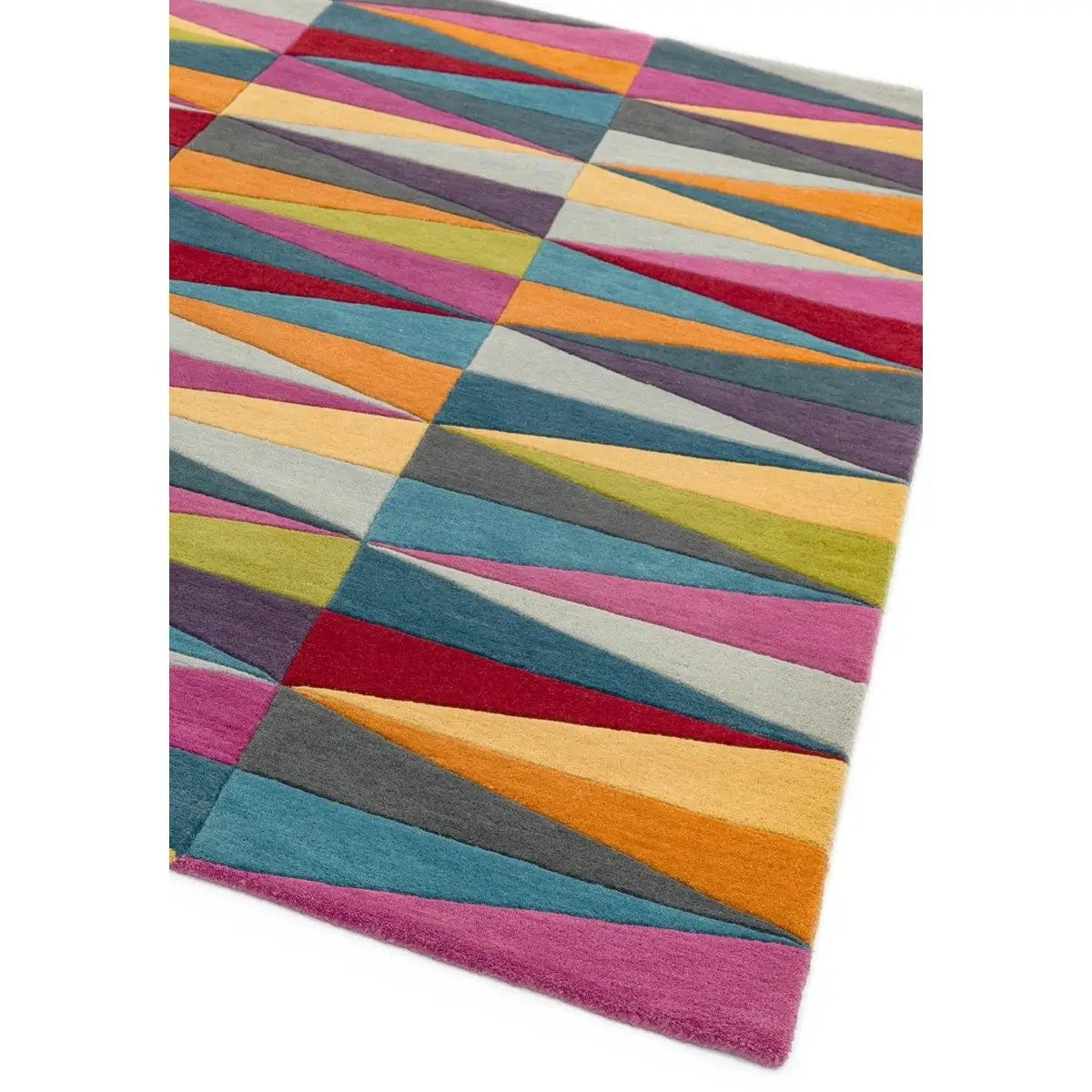 Tapis pure laine à motifs FLASHY TRIANGLES - Novatrend 