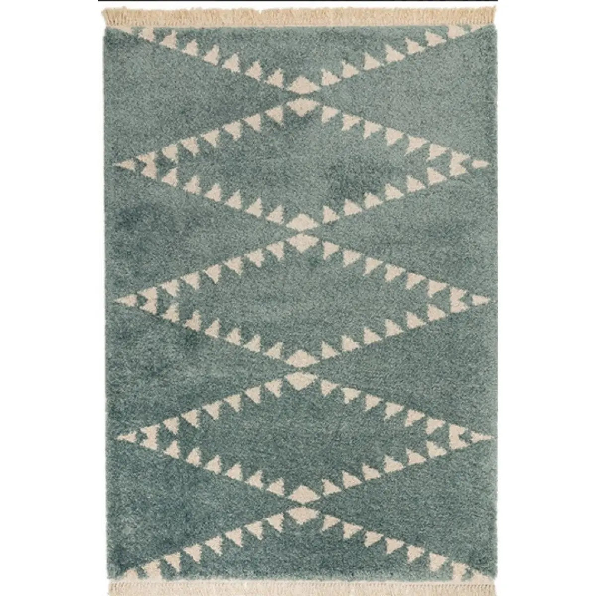Tapis style berbère à franges effet laine DIKO - Novatrend 