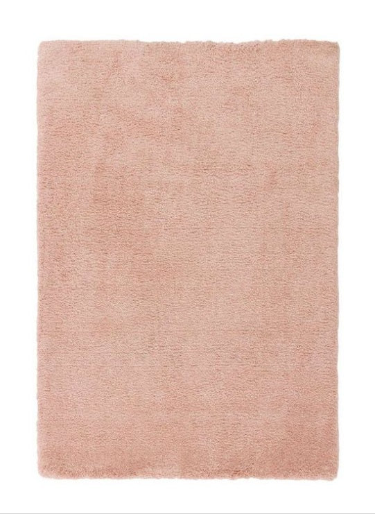 Tapis de salon shaggy moderne TITO Rose - Novatrend 