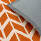 Tapis Salon Moderne Design GEOX Chevron Orange - Novatrend 