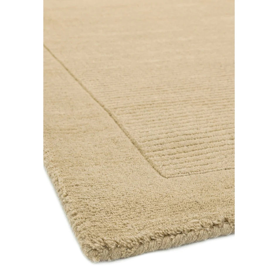 Tapis de Salon Moderne uni Pure Laine CANDY Beige - Novatrend 