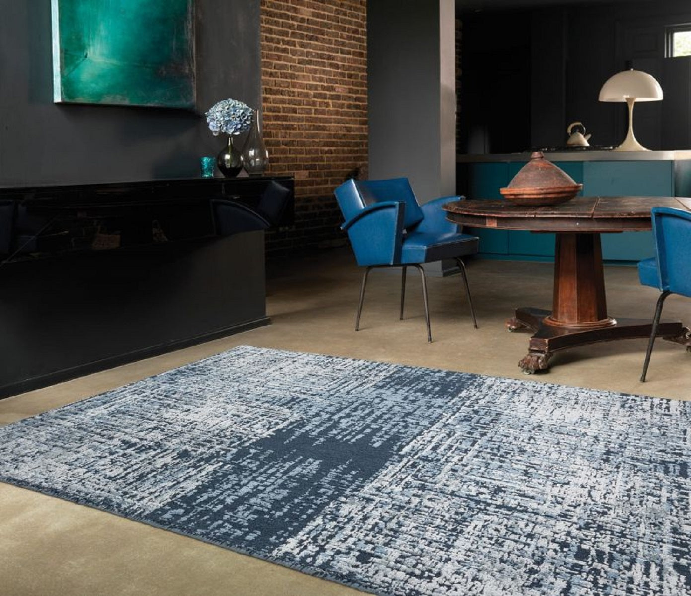Alfombra de salón moderna de algodón DAKAR