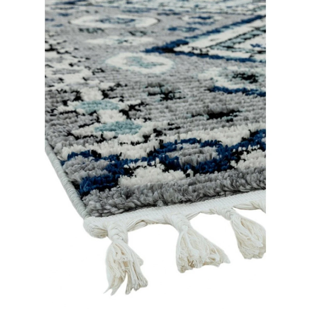 Tapis de salon à franges style berbère INES