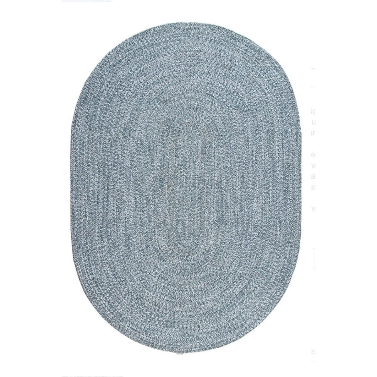Tapis rond ou oval style jute intérieur extérieur JUTY