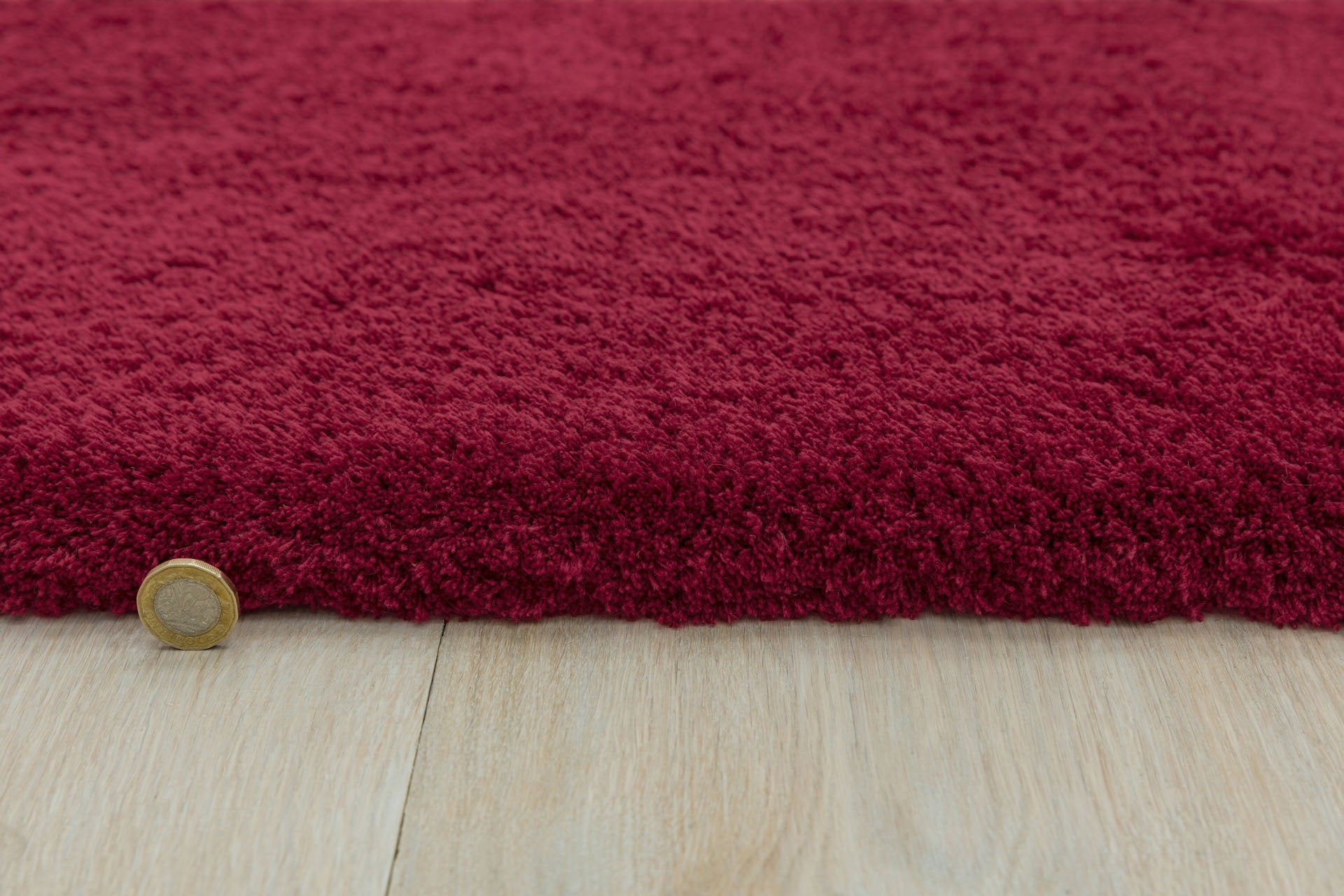 Tapis de salon shaggy moderne TITO Rouge - Novatrend 