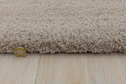 Tapis de salon shaggy moderne TITO Mocha - Novatrend 