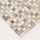Tapis de salon moderne cuir véritable PATCHY - Novatrend 