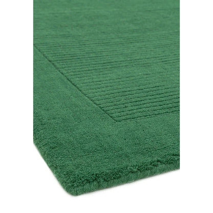 Tapis de Salon Moderne uni Pure Laine CANDY Vert - Novatrend 