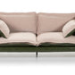 Canapé Réversible lin et cuir synthétique VERDE - Novatrend 