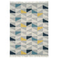 Tapis pure laine à franges JITNEY GEO - Novatrend 