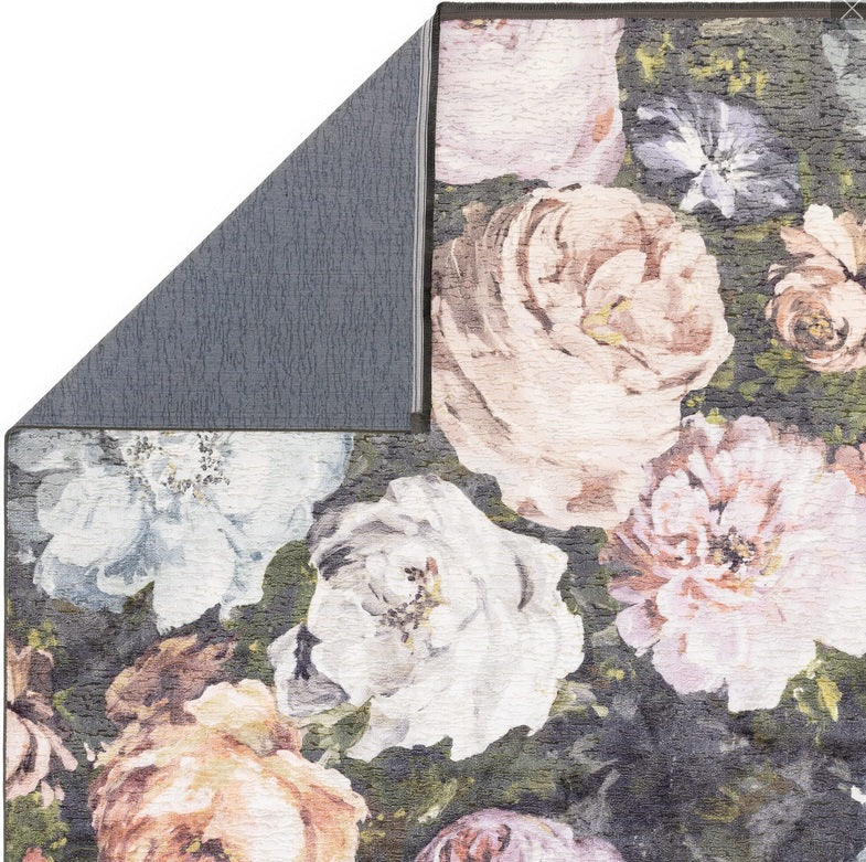 Tapis de salon moderne à fleurs FLORETTINA BLUSH - Novatrend 