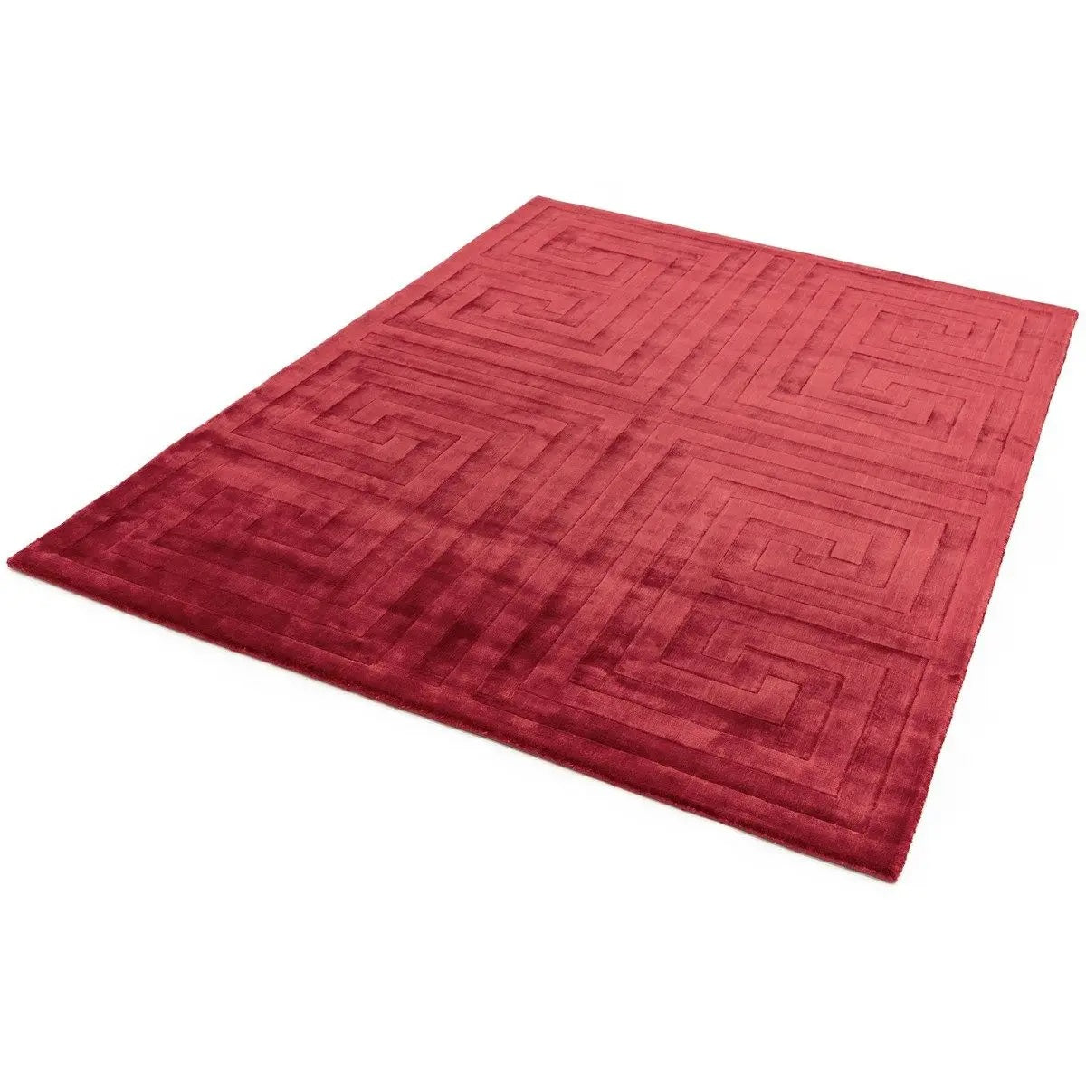 Tapis de salon moderne en viscose tissé main QUINSLEY - Novatrend 