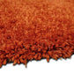 Tapis de salon Moderne poils longs DONNA Orange - Novatrend 