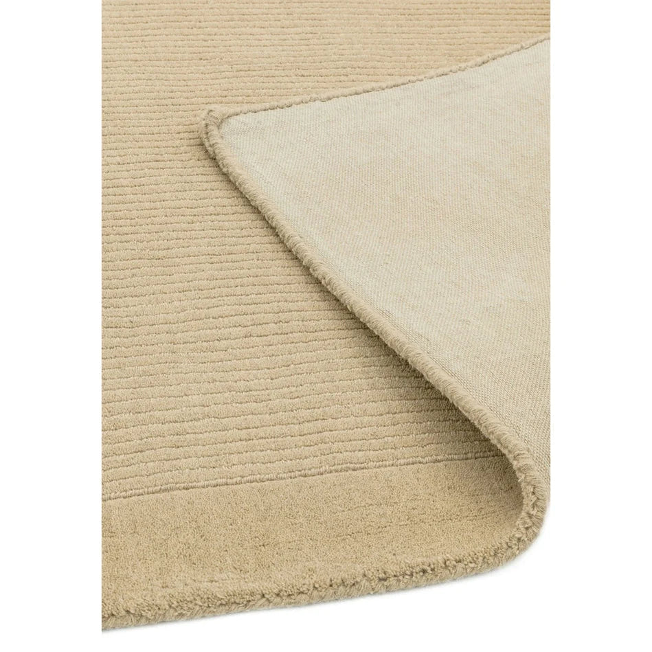 Tapis de Salon Moderne uni Pure Laine CANDY Beige - Novatrend 