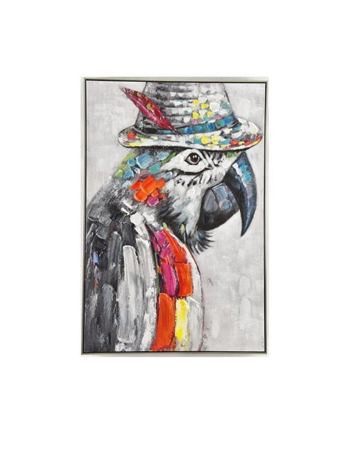 Impression sur toile avec cadre argent PEROKART - Novatrend 