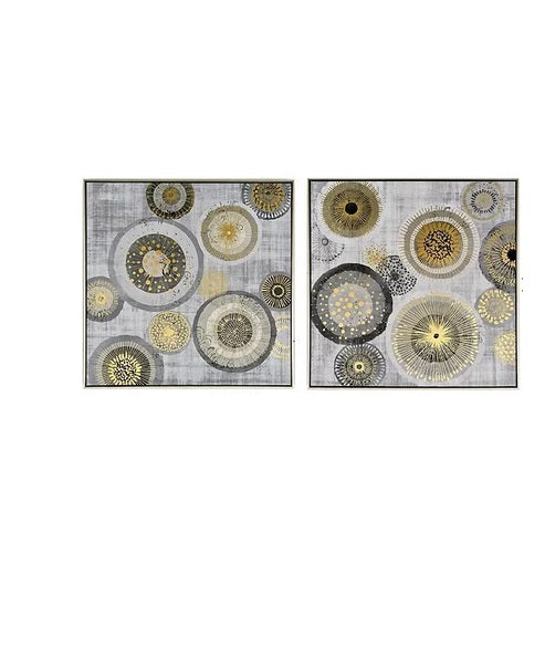 Impression sur toile cadre argent GEO SILVER - Novatrend 