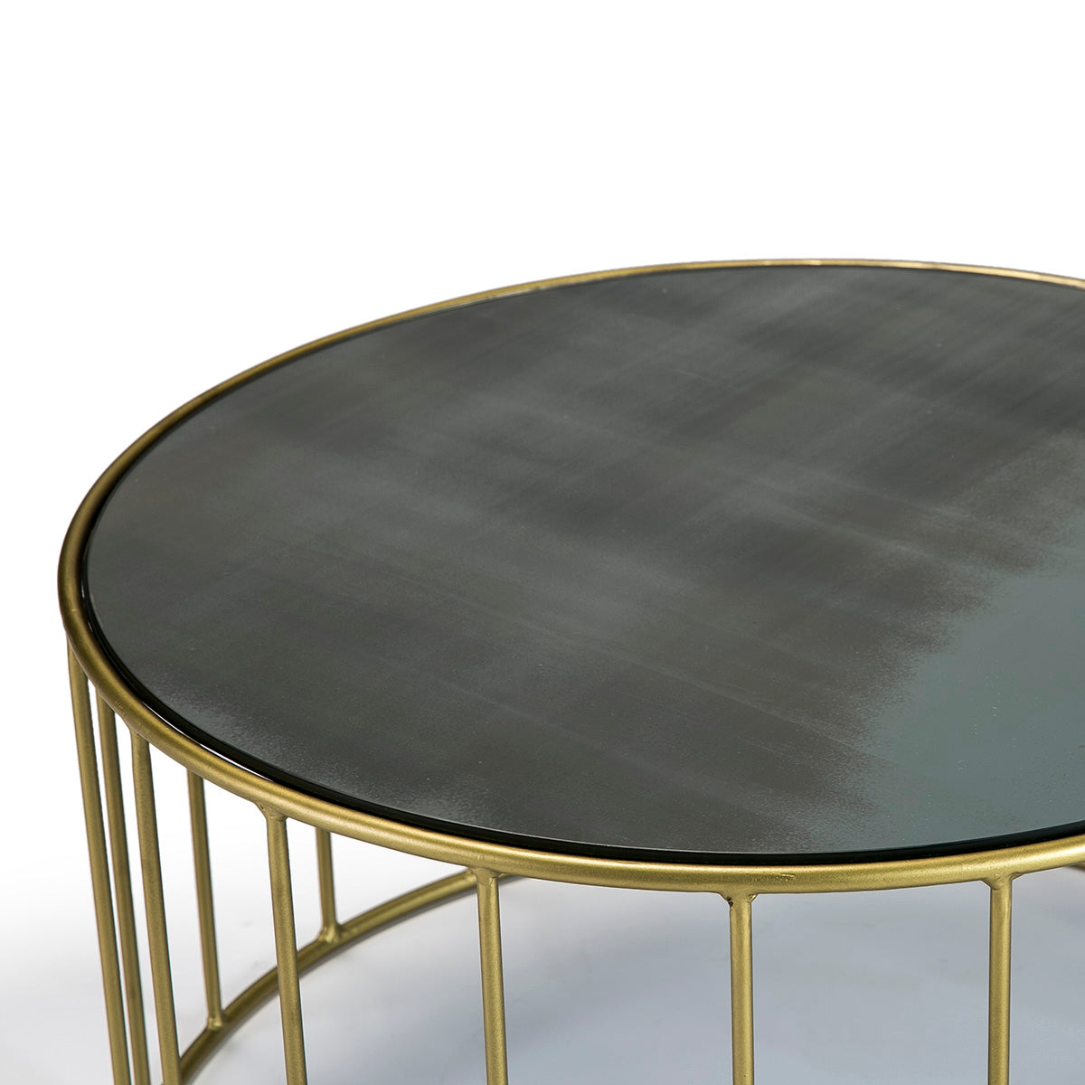 Table basse design miroir vieilli MEHIRA