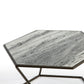 Table basse marbre et métal LUZO