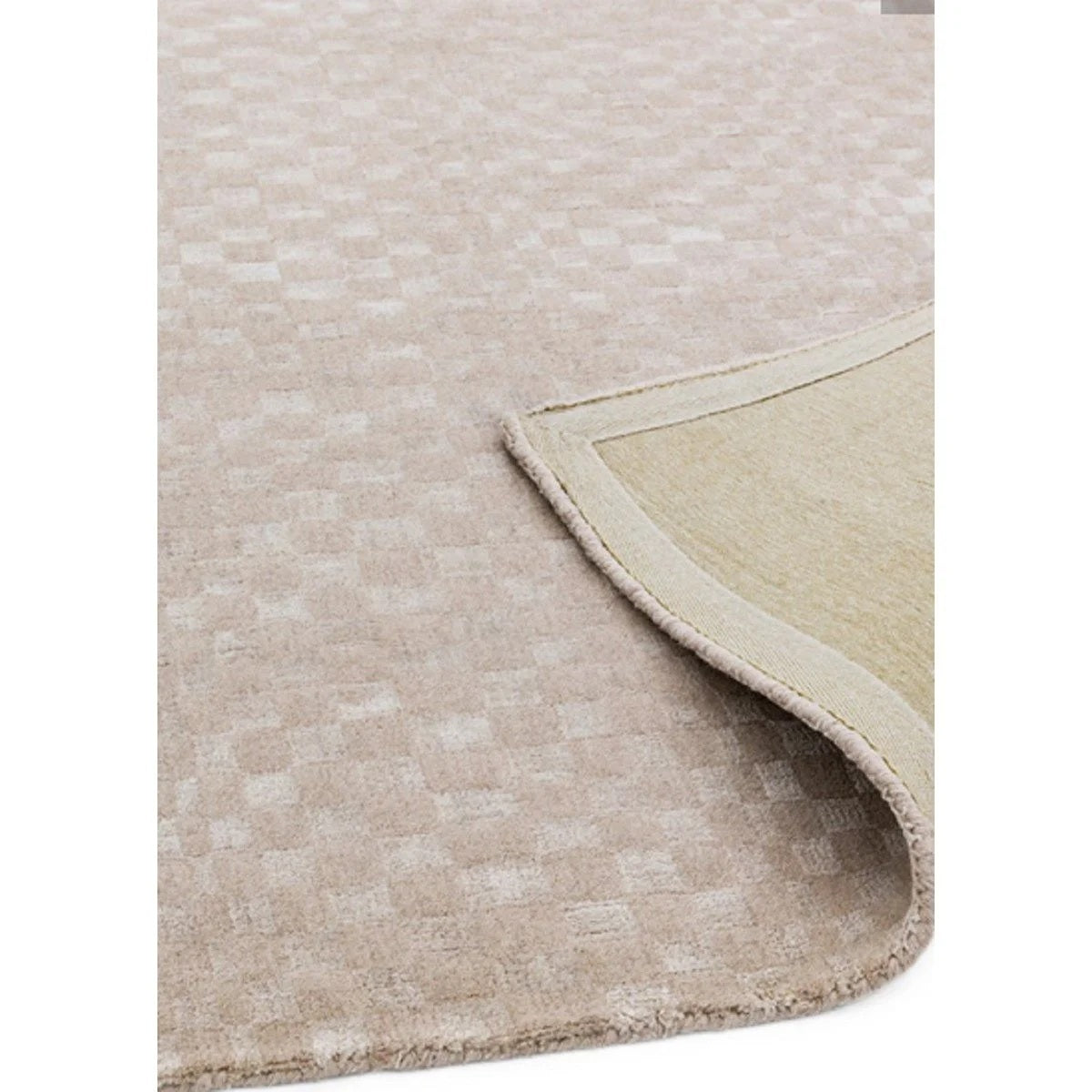 Tapis de salon moderne tissé main laine et viscose KASO