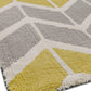 Tapis Salon Moderne Design GEOX Chevron Lemon - Novatrend 