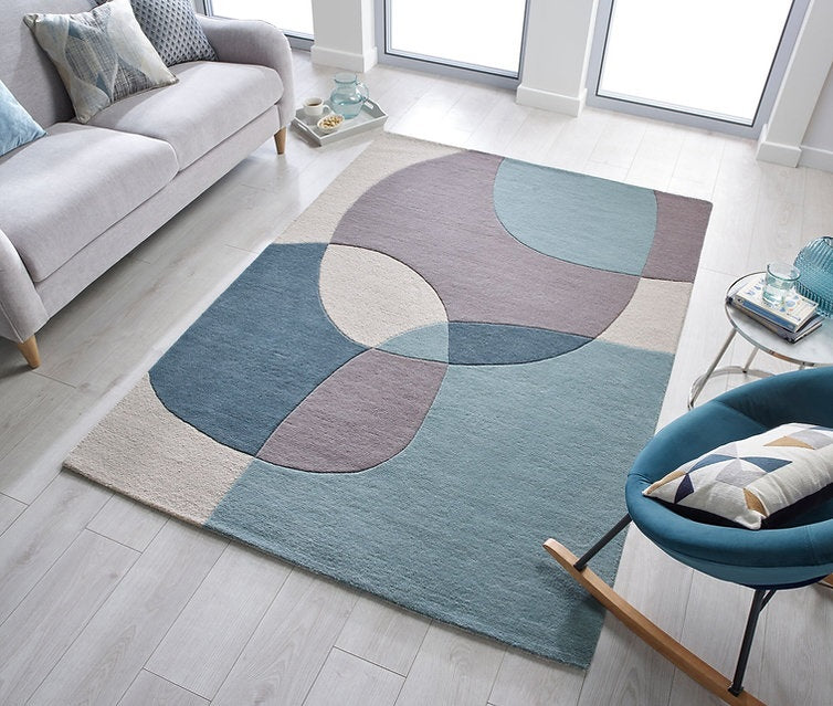 Tapis de salon moderne pure laine GLEE - Novatrend 