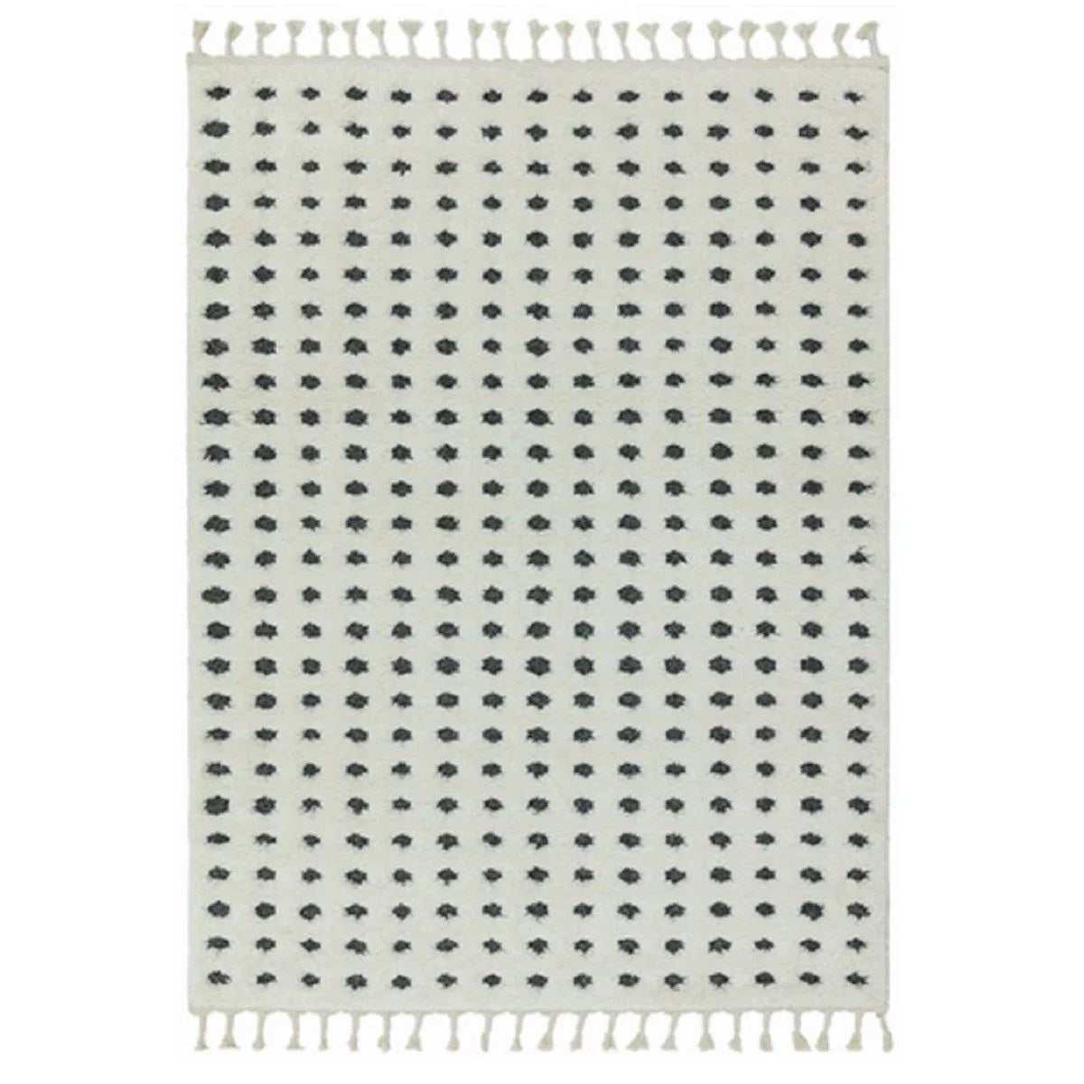 Tapis moderne à franges DOTTY
