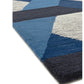 Tapis de salon en laine tissé plat CAMPTON