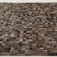 Tapis de salon moderne cuir véritable PATCHY - Novatrend 