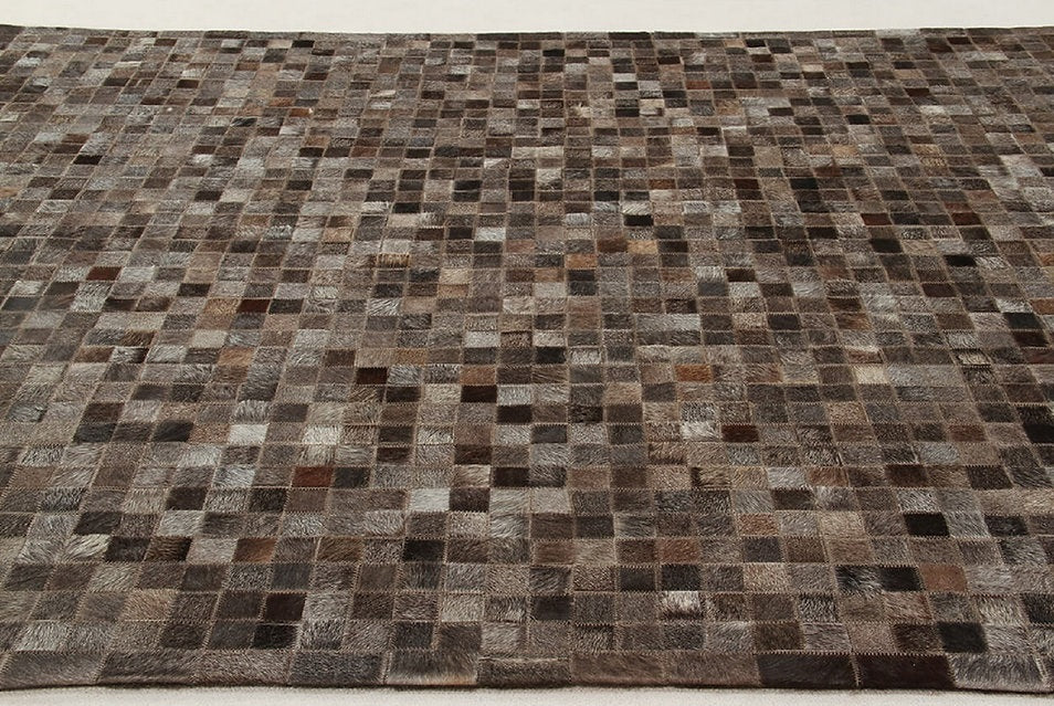 Tapis de salon moderne cuir véritable PATCHY - Novatrend 