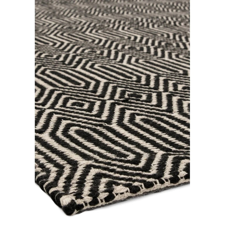 Tapis Laine et Coton tissé main style berbère SILWAN - Novatrend 