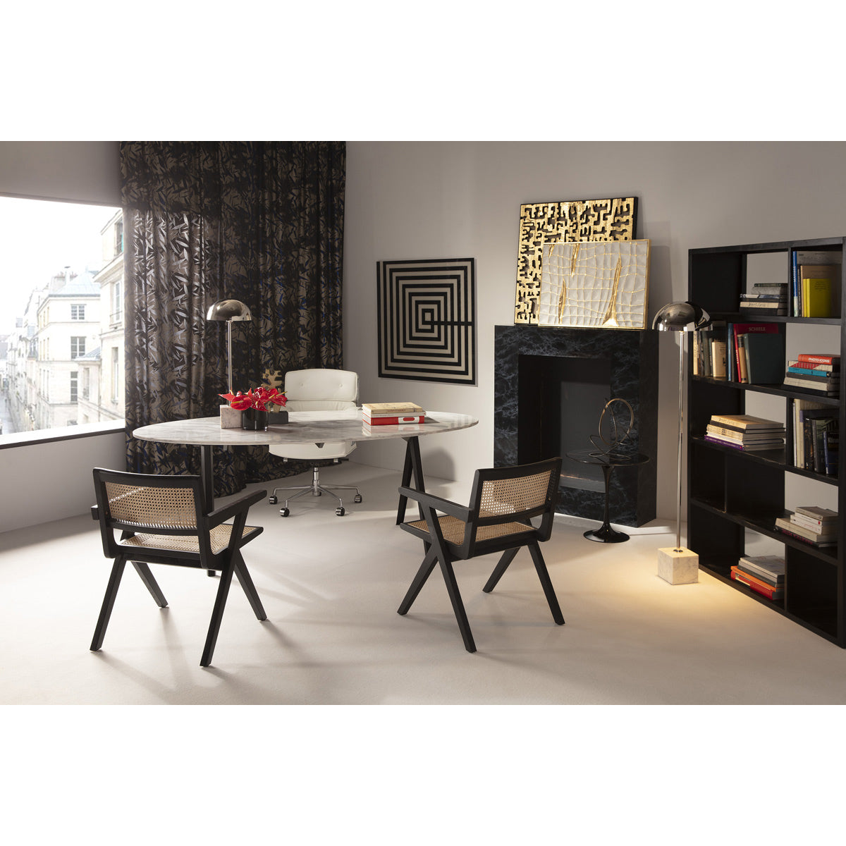 Bibliothèque en bois naturel LEAF