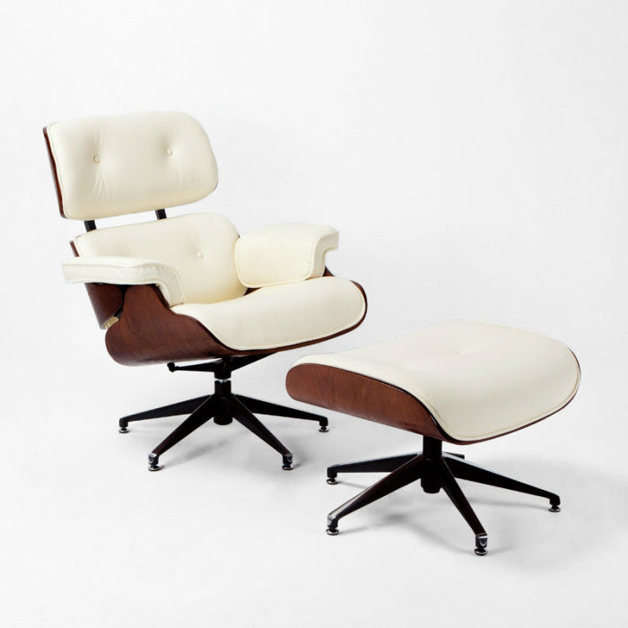 Fauteil cuir véritable bois naturel GALANZO