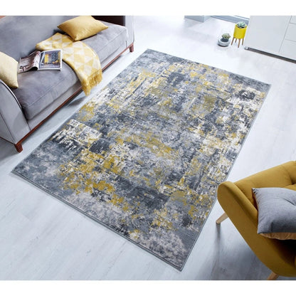 Tapis de salon moderne tissé plat WAVY