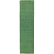 Tapis de couloir uni pure laine CANDY Vert - Novatrend 