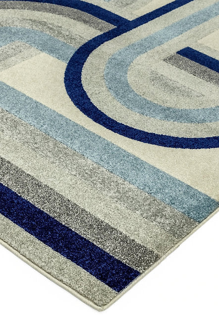 Tapis de salon moderne rétro tissé plat AVON - Novatrend 