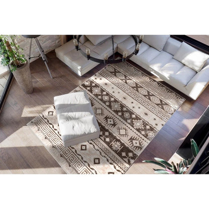 Tapis à motif ethnique et berbère KARLIBAR