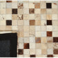 Tapis de salon moderne cuir véritable PATCHY - Novatrend 