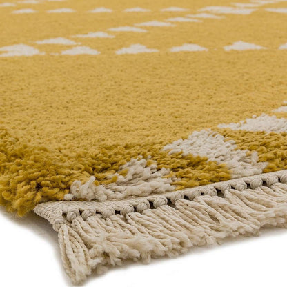 Tapis style berbère à franges effet laine DIKO - Novatrend 