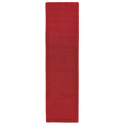 Tapis de couloir uni pure laine CANDY Rouge - Novatrend 
