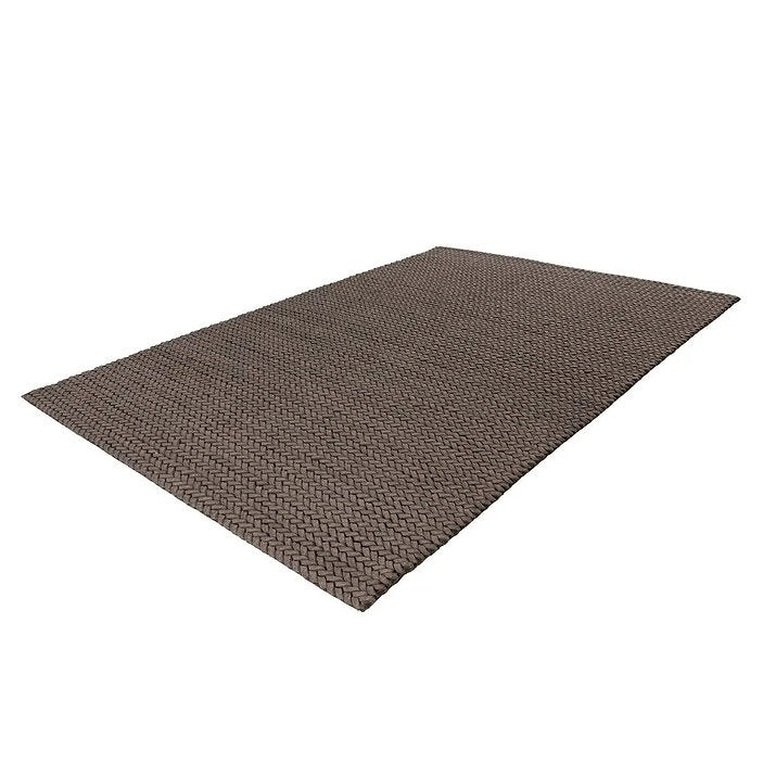 Tapis de salon tressé main en laine BORY - Novatrend 