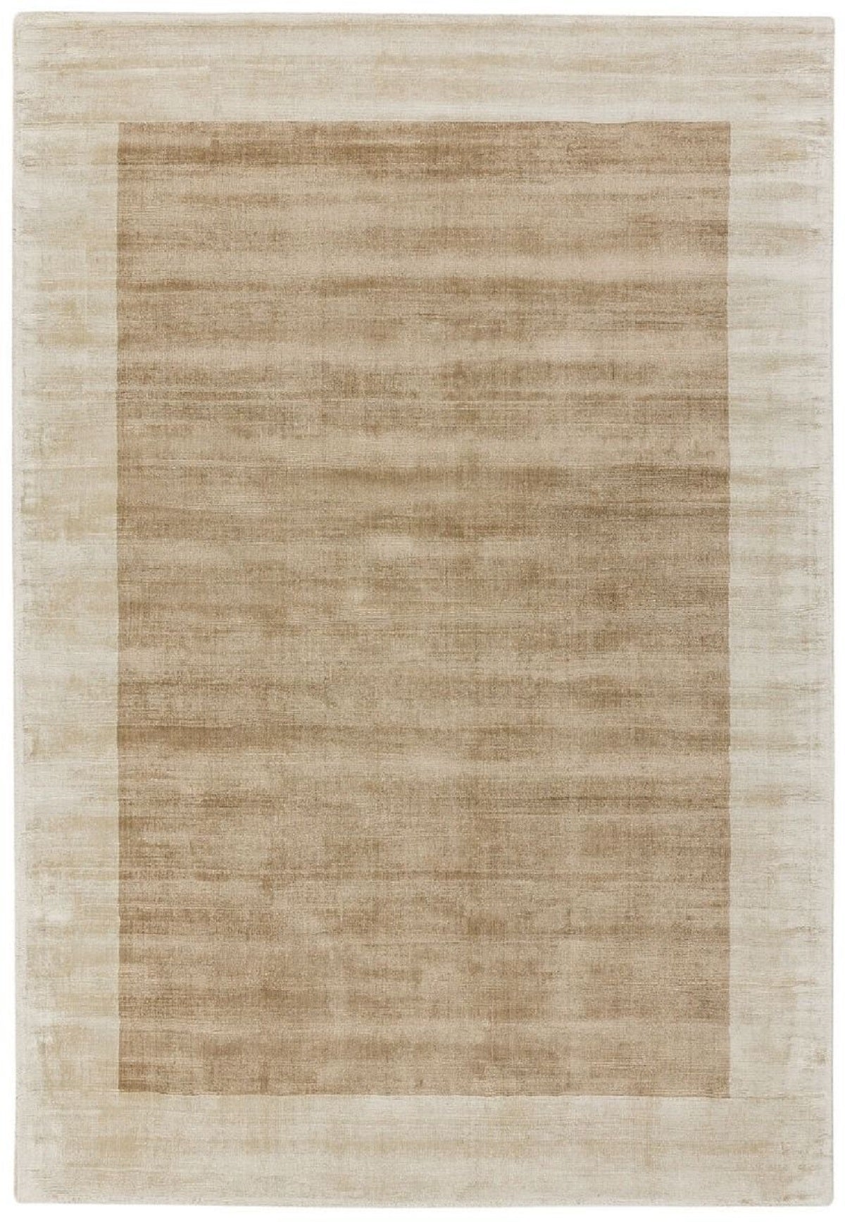 Tapis fait main uni à bordures LAME - Novatrend 