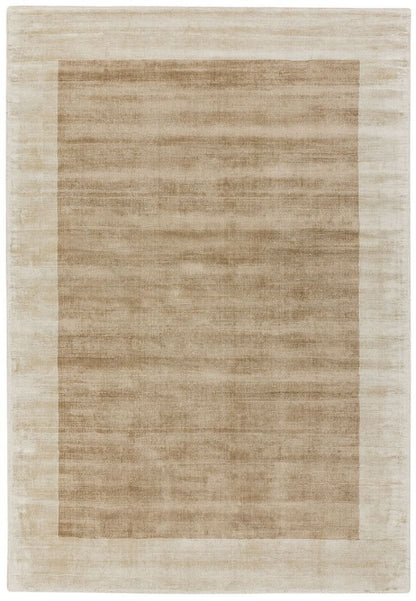 Tapis fait main uni à bordures LAME - Novatrend 