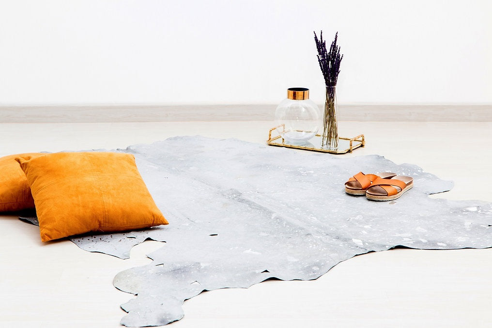 Tapis en peau de vachette cuir véritable FLY - Novatrend 