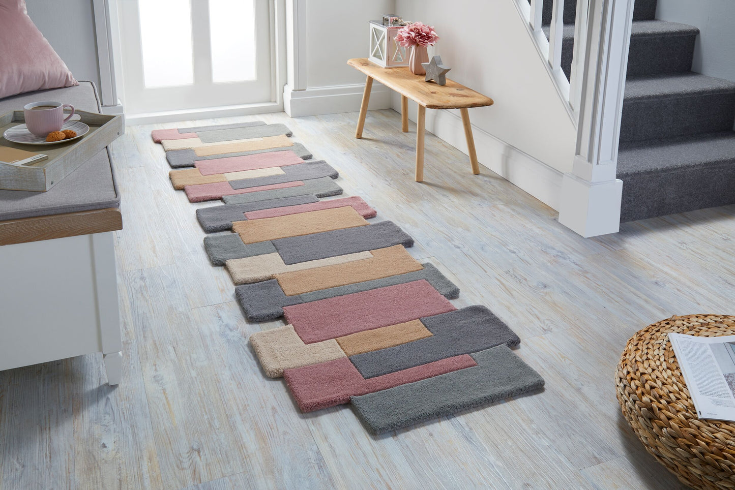 Tapis de couloir moderne pure laine ARTY