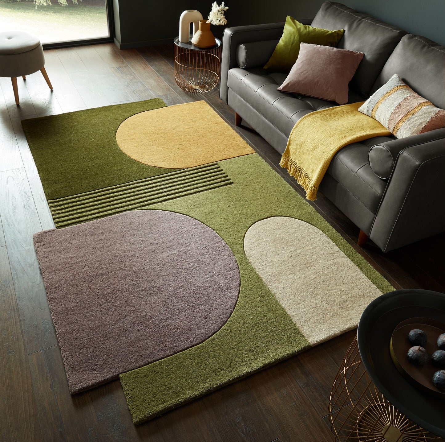Tapis de salon moderne pure laine FORMAL