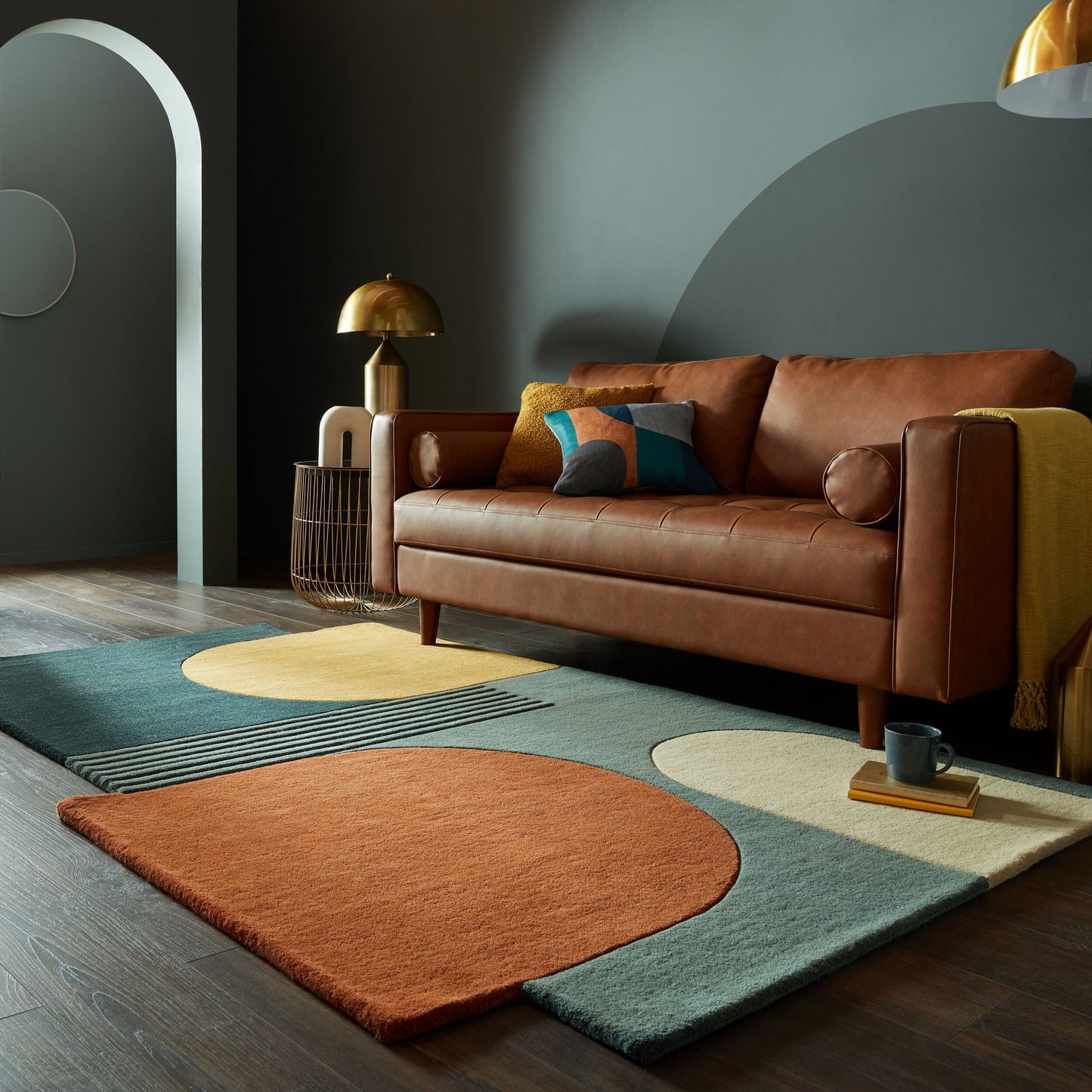 Tapis de salon moderne pure laine FORMAL